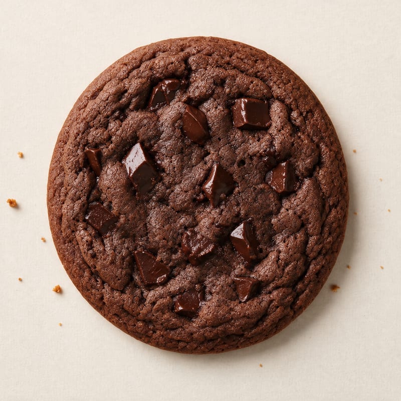 Double Chocolate Cookie packed with rich chocolate chunks