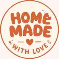 Homemade with love badge